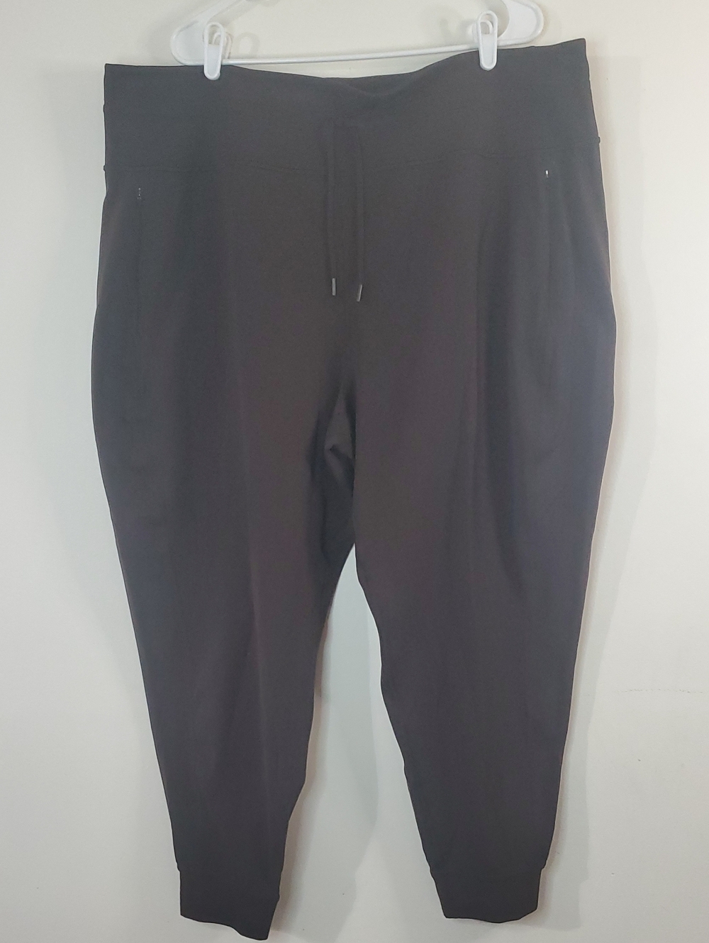 Duluth Trading Womens NoGA Air Sleek Stretch Joggers Brown Size 3X Athleisure